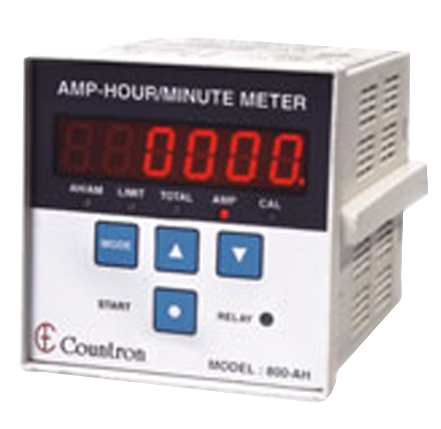Programmable Amp-Hour Meter with 6 Digit Display, Integrator, current indication, alarm setting & programmable shunt calibration