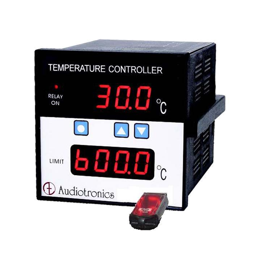 Single channel Temperature Scanner for J/K/R/PT100/4-20mA sensor with PID control and single set limit with direct USB Pen Drive output (LED Display)