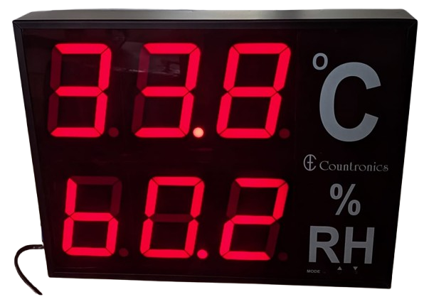 Humidity & Temperature Indicator – 4 Inch Large Display, Wall Mounted